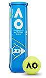 Dunlop Tennisball Australian Open - für Sand, Hartplatz und Rasen (1x4er Dose)