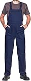 ProWear Arbeitslatzhose Herren Arbeitshose Latzhose, Dunkelblau, Gr.- XL