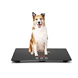 Digital pet scale for dogs, animal scale platform, 3 Weighing Modes, kg, oz, lb,...