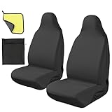 2Stks Wasserdichter Auto Vordersitzbezug, Universeller Airbag Sicherer Sitzbezug...