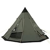 CampFeuer Tipi Zelt Spirit für 4 Personen | 3000 mm Wassersäule | Olivgrün |...