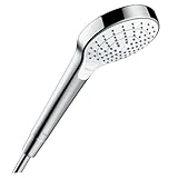 hansgrohe Croma Select S - Duschkopf, Handbrause mit 3 Strahlarten, runde...