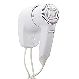 Bakaji Haartrockner zur Wandmontage, Haartrockner für Badezimmer, Leistung 1200...