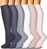 Kompressionsstrümpfe für Frauen und Männer 6-Pack Kupfer Kompressionssocken...