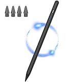 Stylus Stift für iPad Apple(2018–2023) mit Neigungssensitivitä, Palm Rejection, Kenkor Active Pad Stift Pencil kompatibel mit Apple iPad 6/7/8/9/10, Pro 11/12,9', Mini 5/6, Air3/4/5-Schwarz