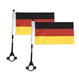 2 Stück Deutschland Flagge Für Auto Autofahn Autofahnen A dler Autoflagge...