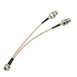 Superbat F Typ Splitter Kabel 15 cm F-Stecker auf F-Dual Buchse 50 Ohm Koaxial...
