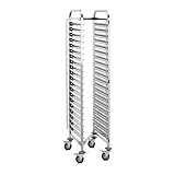 Royal Catering RCTW 20 GN 1/1B Tablettwagen 20 GN 1/1 oder 30 x GN 1/3...