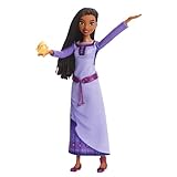 Disney Wish singende Asha von Rosas Modepuppe und Sternenfigur, beweglich mit...