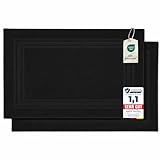 Komfortec Badvorleger Set 2 Teilig, Frottee Duschvorleger, Waschbar Duschmatte &...