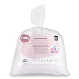 Vaessen Creative Füllwatte Waschbar, 1kg, Polyester Füllmaterial, weiß,...