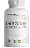 L-Arginin + L-Citrullin-Malat Kapseln 360x - optimal hochdosiert mit 6000 mg pro...