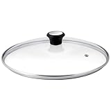 Tefal Glasdeckel 28 cm, Edelstahlfassung, Spülmaschinenfest, Dampfventil,...