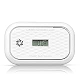 Andyssey ZA326 Kohlenmonoxid Melder mit LCD Display, Tragbarer CO Alarm Detektor...