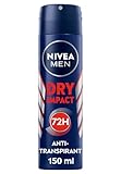 NIVEA MEN Dry Impact Deo Spray, Antitranspirant für 72h Schutz mit frischem,...