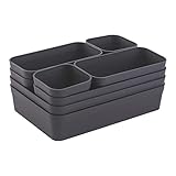 1x Schubladen-Organizer Set Aufbewahrungs-Box Einteiler Trenn-System verstellbar...