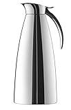 Emsa Eleganza Isolierkanne 1,3l, Kaffeekanne Edelstahl, Thermoskanne mit Easy...