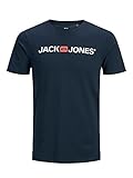 JACK & JONES Herren Rundhals T-Shirt JJECORP Logo - Slim Fit Plussize XXL-8XL,...