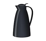 alfi ECO 1,0l, black, Isolierkanne mit hygienischem Hartglaseinsatz aus...
