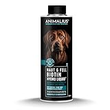Animalius | Haut & Fell BIOTIN Liquid 500 ml | Für Hunde, Mit Zink, Biotin, MSM...