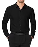 J.VER Herren Hemd Langarm Freizeithemd Regular Fit Businesshemd Modische Büro...