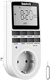 Digitale Zeitschaltuhr Steckdose, Besvic 3680W Timer Steckdose mit 10 täglichen...