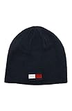 Tommy Hilfiger Jungen Wendemütze Beanie-Mütze, Marineblaues wendbares Logo,...