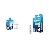 Panasonic eneloop SmartPlus Ladegerät für 1-4 AA/AAA NI-MH-Akkus & c eneloop,...