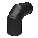 raik SH020-150-sw Raik Rauchrohrbogen/Ofenrohr 150mm - 90° mit...
