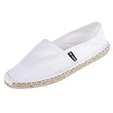 Japanwelt Espadrilles Unicolor Canvas Weiß Damen und Herren Größe 39 Unisex...