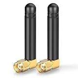 Bingfu Mini WLAN Antenne 2,4 GHz 5 GHz 2 dBi MIMO-Antenne mit Rechtwinkligem...