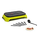 Tefal PY5593 Crep'Party Colormania Crêpemaker | Platte mit 6 Crêpe-Mulden |...