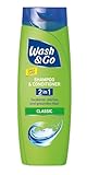 Wash & Go 2in1 Shampoo & Conditioner Classic 1 x 400ml, tägliche Haarpflege...