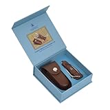 Laguiole Heritage Segel-Klappmesser mit Lederetui – Elegantes Taschenmesser...