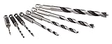 Makita D-62371 Holzbohrer-Set 7-teilig, Holzspiralbohrer für Weich- und...