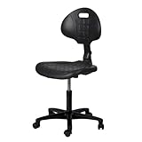 Topsit IND101 Arbeitsstuhl aus Polyurethan, ergonomischer Bürohocker,...