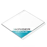 KAISER plastic® Acrylglas Platte 500x750mm, Kunststoffplatte 4mm stark,...
