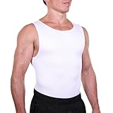 Esteem Apparel Herren Kompressionshemd Weste Figurformender Body Shaper Nahtlose...