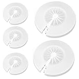 WeddHuis 5 Stück Heizungsrohr Rosette, Klapprosette Rohrabdeckung für Warm-...