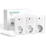 SURNICE Funksteckdosen mit Fernbedienung, 2000W Steckdose Fernbedienung, 80m...