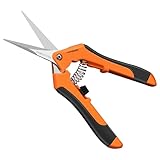 VIVOSUN 1er-Packung Gartenschere 17cm Pflanzenschere mit ergonomischen Griffen...