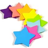 AUAUY 8 Stück Haftnotizen, 240 Blatt Sterne Haftnotizen mit 8 Farbigen,...