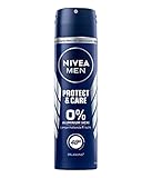 NIVEA MEN Protect & Care Deo Spray (150 ml), Deo ohne Aluminium (ACH) für ein...