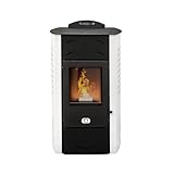 STUFE A PELLET ITALIA Siberia Idro 15 KW WiFi | Hydro-Pelletöfen für Heizung...