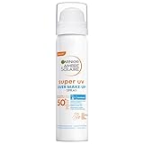 Garnier Super UV Over Make-up Spray mit LSF 50+, Schutz für das Gesicht gegen...