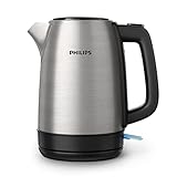 Philips Daily Collection Metall Wasserkocher – 1,7L, Leuchtanzeige,...