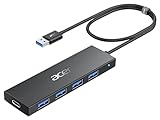 acer USB 3.0 Hub mit USB-C-Stromversorgung, Ultra Slim Typ-A Verteiler 4 Ports...