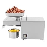 610W Edelstahl Automatische Kalt und Heiß Ölpresse Maschine Ölmühle Öl...