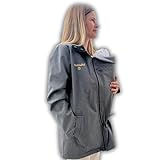 Amarsupiel Unisex Umstands- und Tragemantel Softshell: wasserdicht, winddicht...