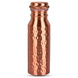 Zap Impex Handgefertigte Kupferwasserflasche (350 ml) – Ayurveda Kupferflasche...